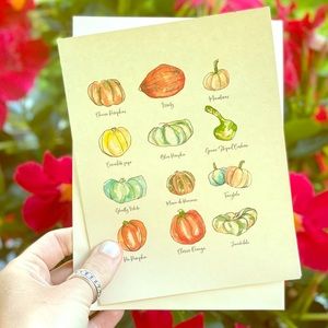 Pumpkin Stationary Card (Blank)